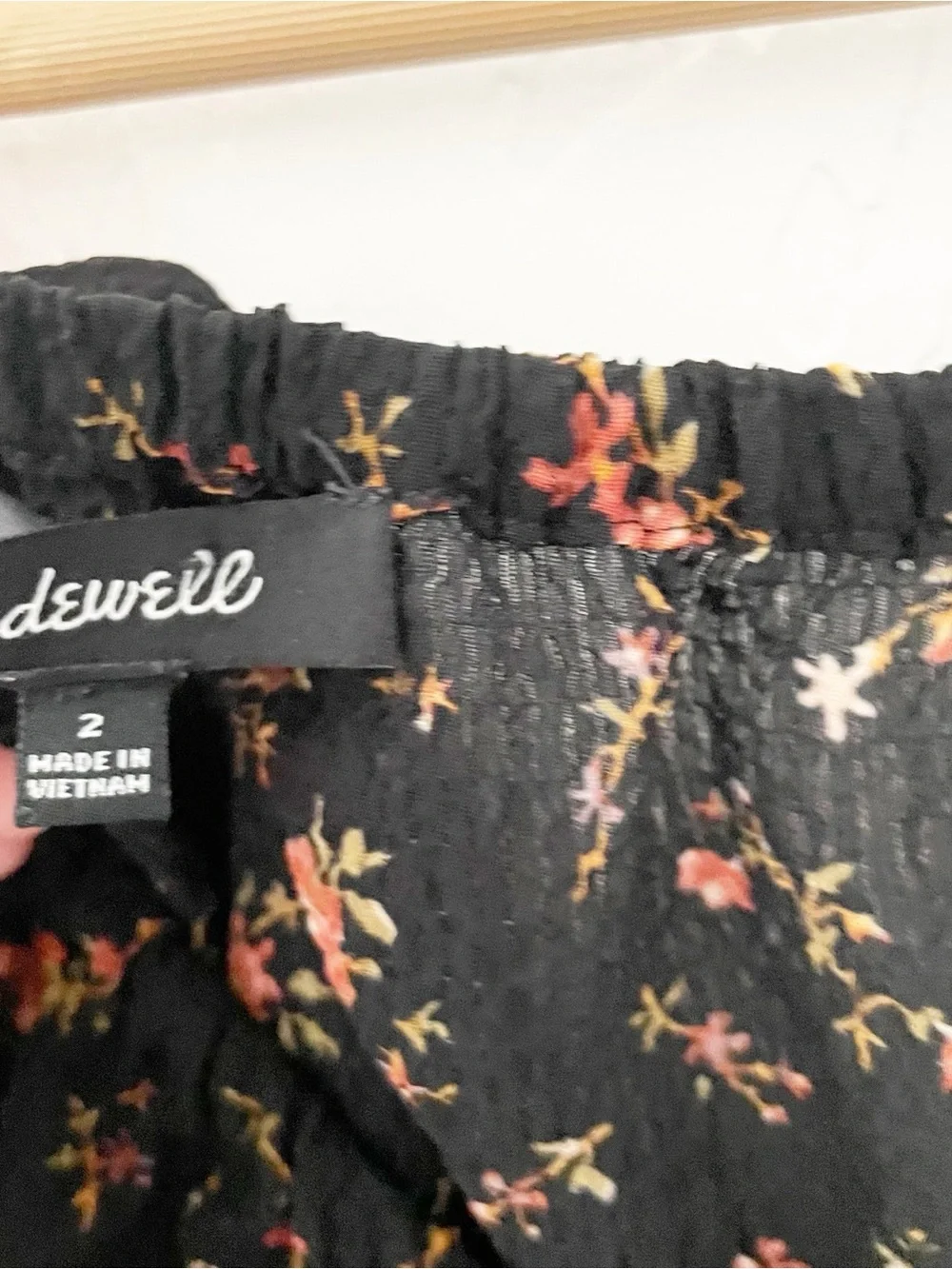 Madewell Kirstie Sweetheart Top in Fresh Sprigs size 2